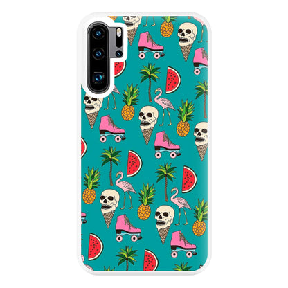 Skull Creams - Summer Pattern Phone Case for Huawei P30 Pro