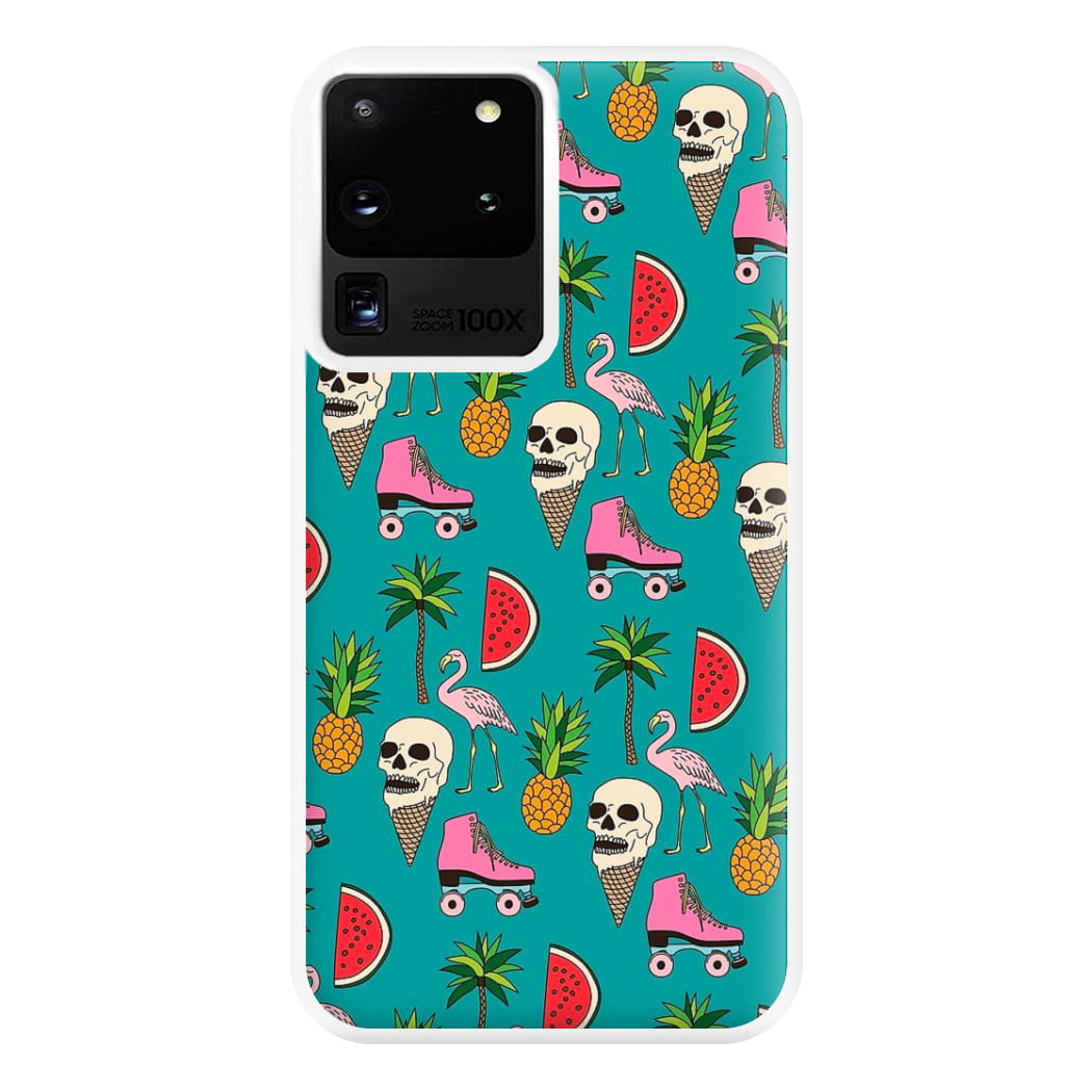 Skull Creams - Summer Pattern Phone Case for Galaxy S20 Ultra