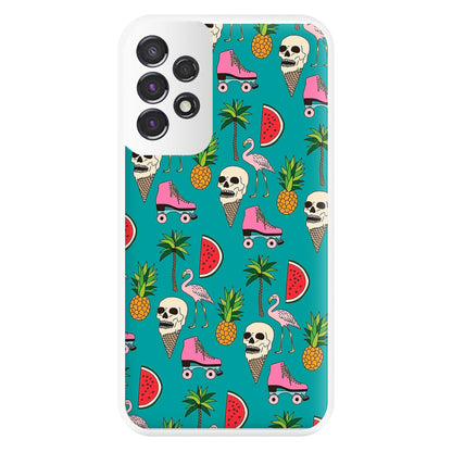 Skull Creams - Summer Pattern Phone Case for Galaxy A53