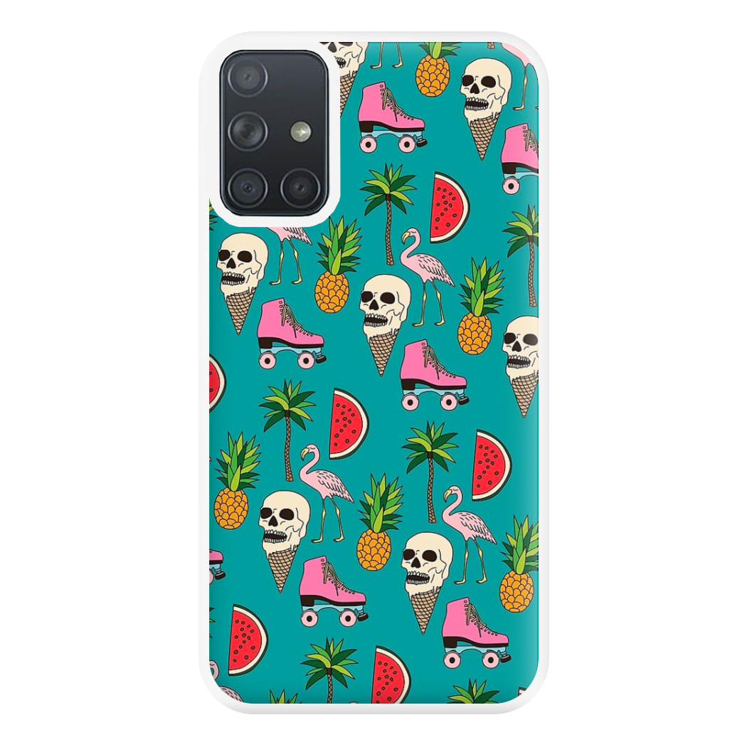 Skull Creams - Summer Pattern Phone Case for Galaxy A71