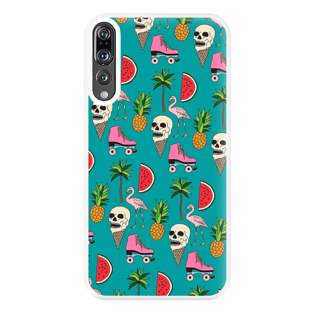 Skull Creams - Summer Pattern Phone Case for Huawei P20 Pro