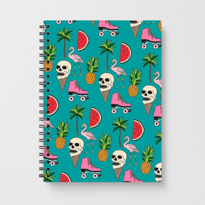 Skull Creams - Summer Pattern Notebook - Fun Cases