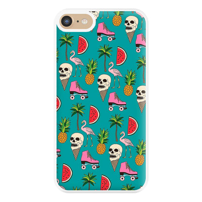 Skull Creams - Summer Pattern Phone Case for iPhone 6 / 7 / 8 / SE