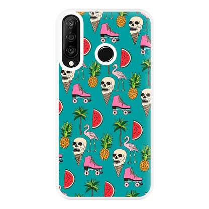 Skull Creams - Summer Pattern Phone Case for Huawei P30 Lite