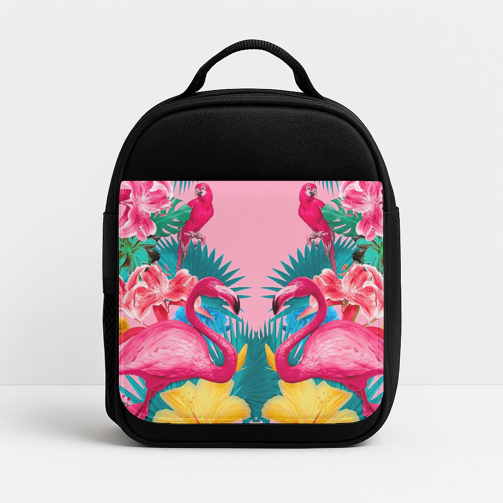Flamingo and Tropical garden Insulated Lunchbox