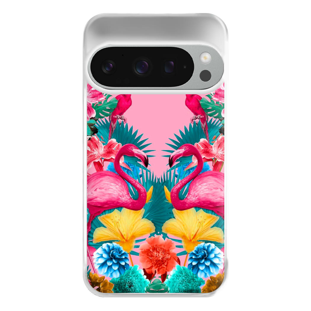 Flamingo and Tropical garden Phone Case for Google Pixel 9 Pro XL