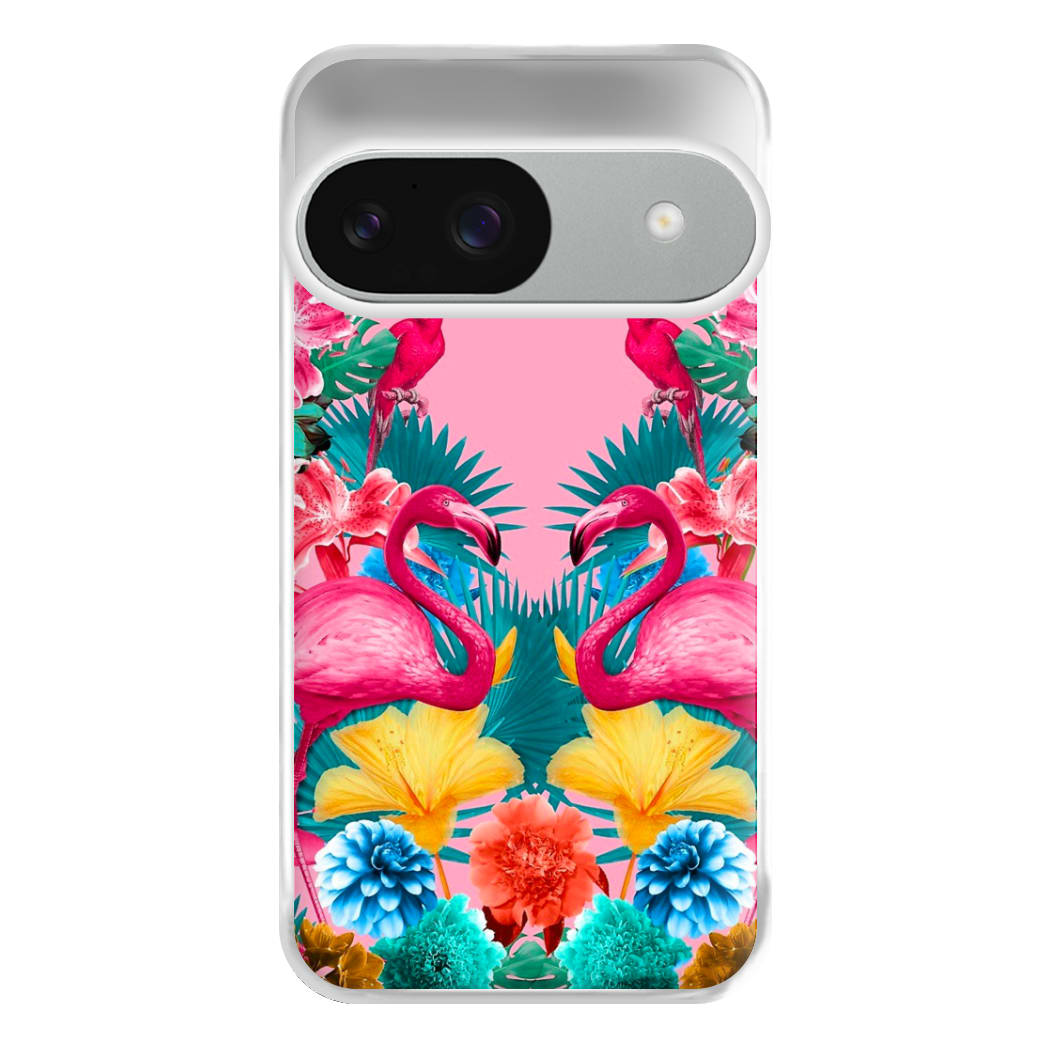 Flamingo and Tropical garden Phone Case for Google Pixel 9 / 9 Pro