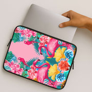 Flamingo and Tropical garden Laptop Sleeve 2