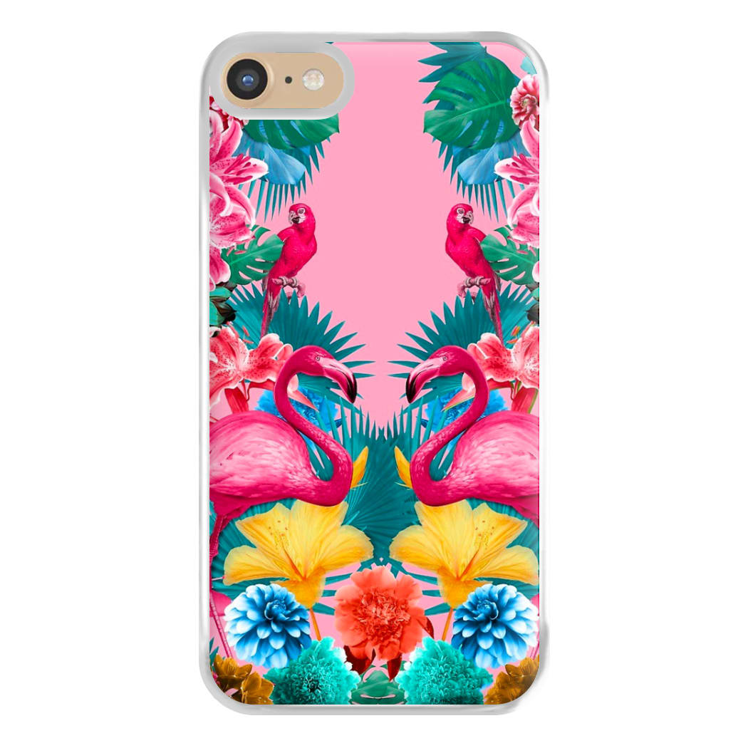 Flamingo and Tropical garden Phone Case for iPhone 6 / 7 / 8 / SE