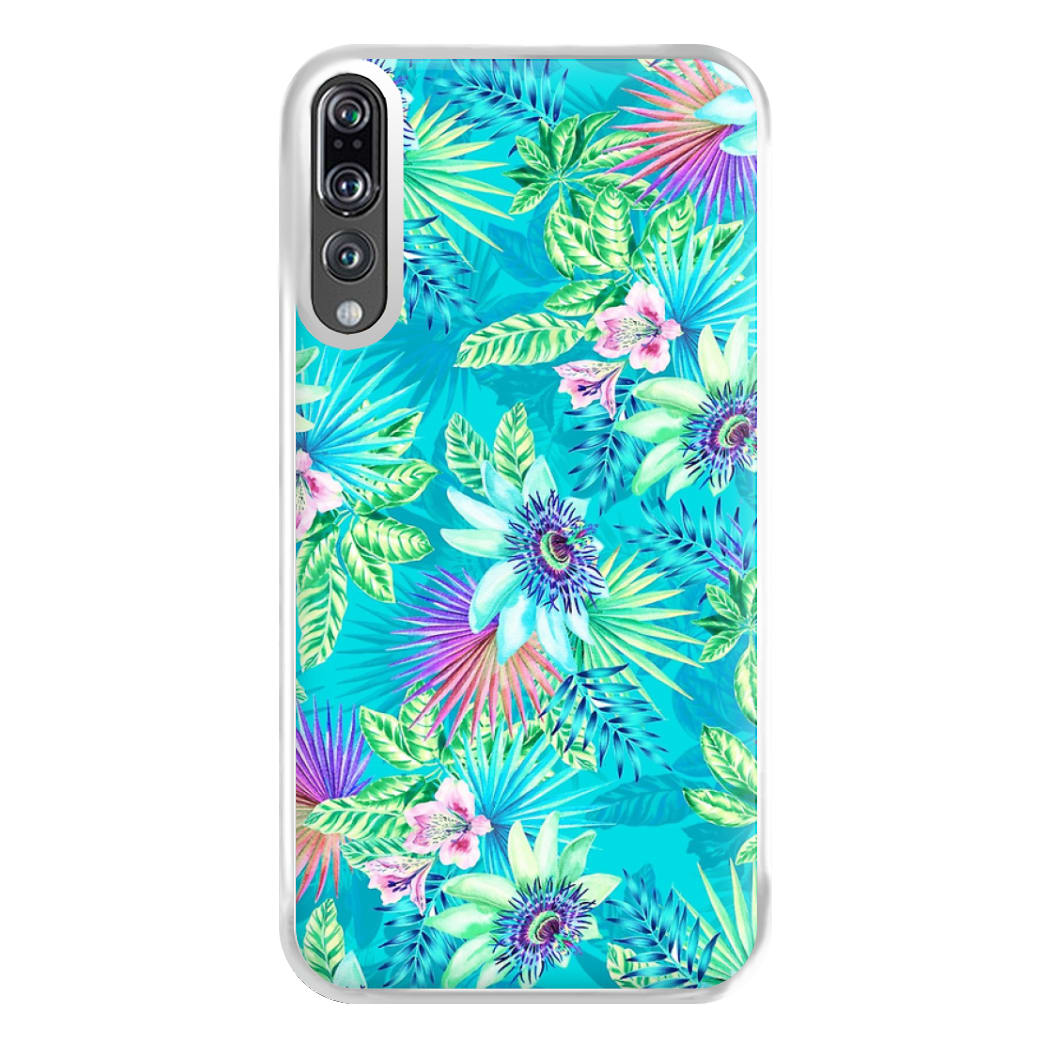 Blue Floral Pattern Phone Case for Huawei P20 Pro