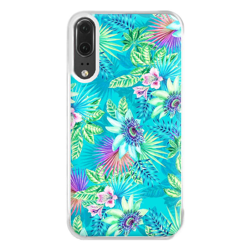 Blue Floral Pattern Phone Case for Huawei P20