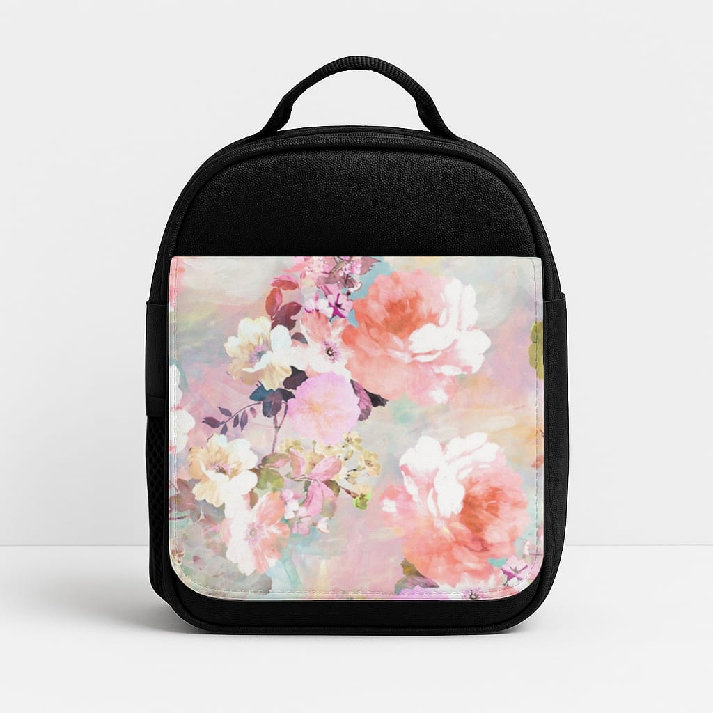 Pastel Pink Floral Pattern Lunchbox