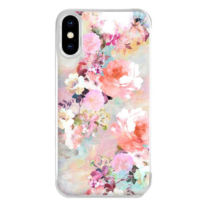 Pastel Pink Floral Pattern Phone Case for iPhone XS Max