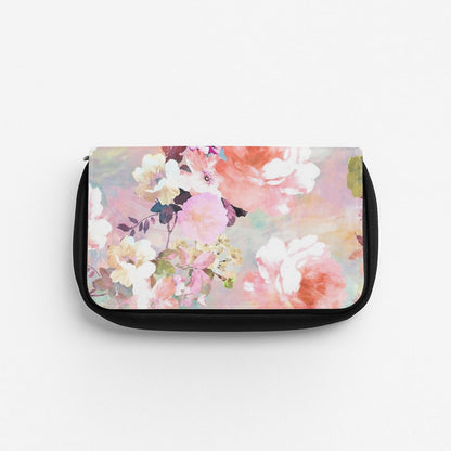 Pastel Pink Floral Pattern Pencil Case
