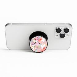 Pastel Pink Floral Pattern Phone Stand