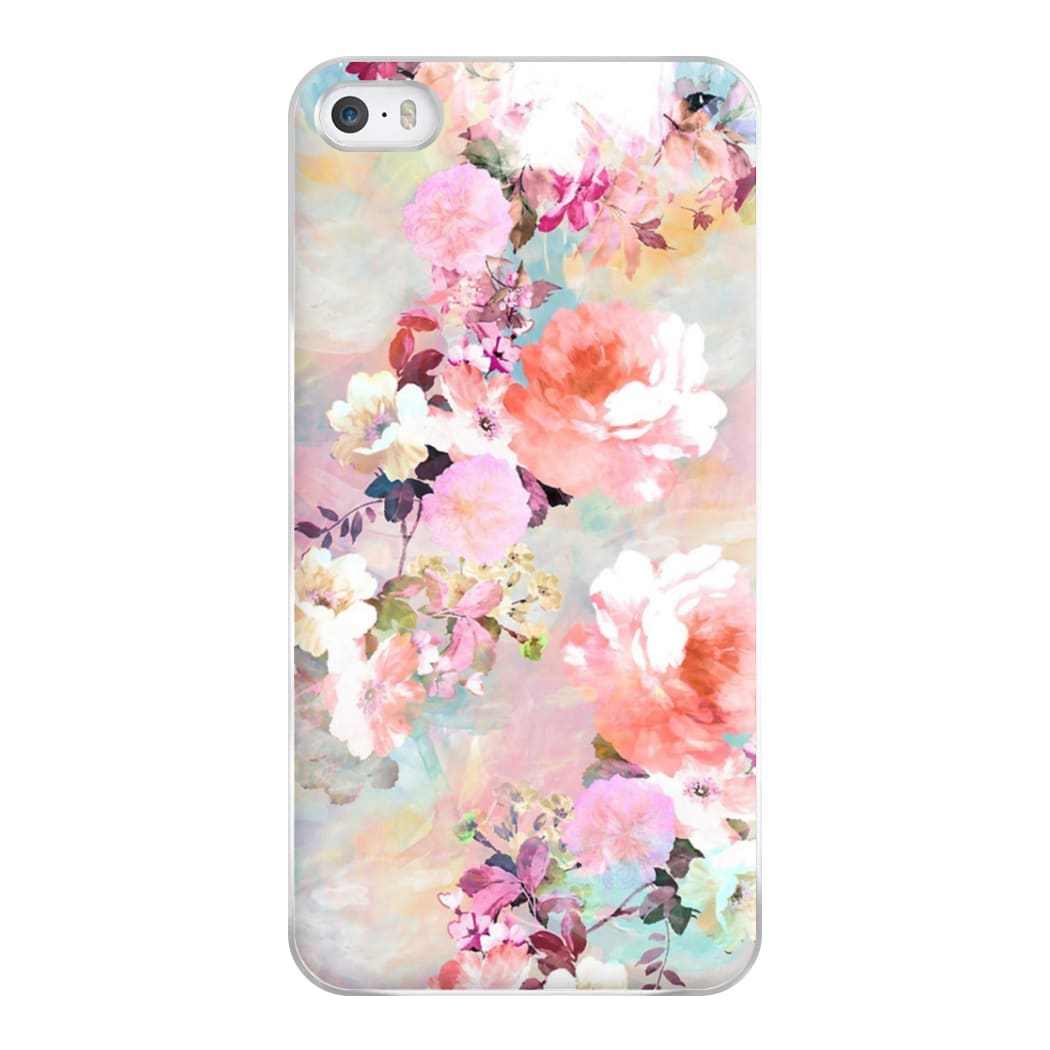 Pastel Pink Floral Pattern Phone Case for iPhone 5 / 5s / SE 2016