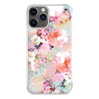 Pastel Pink Floral Pattern Phone Case for iPhone 12 Pro Max