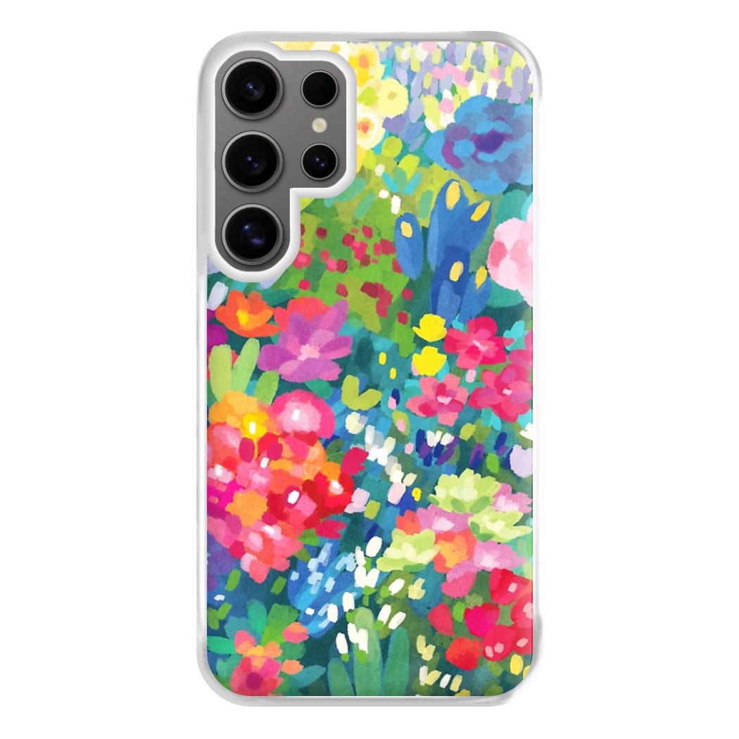 Colourful Floral Pattern Phone Case for Galaxy S24 Ultra