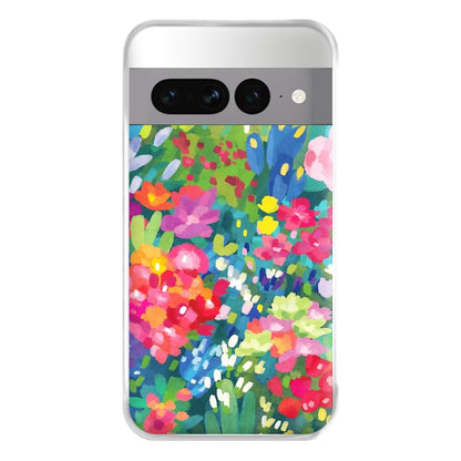 Colourful Floral Pattern Phone Case for Google Pixel 7 Pro