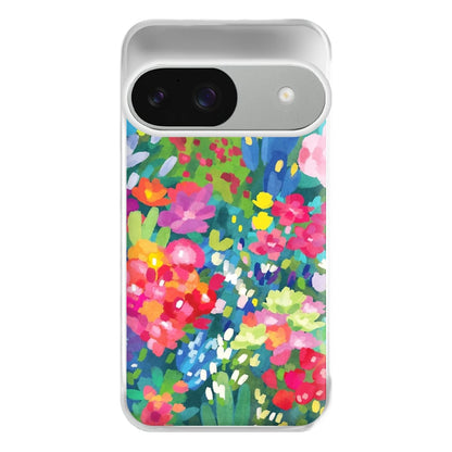 Colourful Floral Pattern Phone Case for Google Pixel 9 / 9 Pro