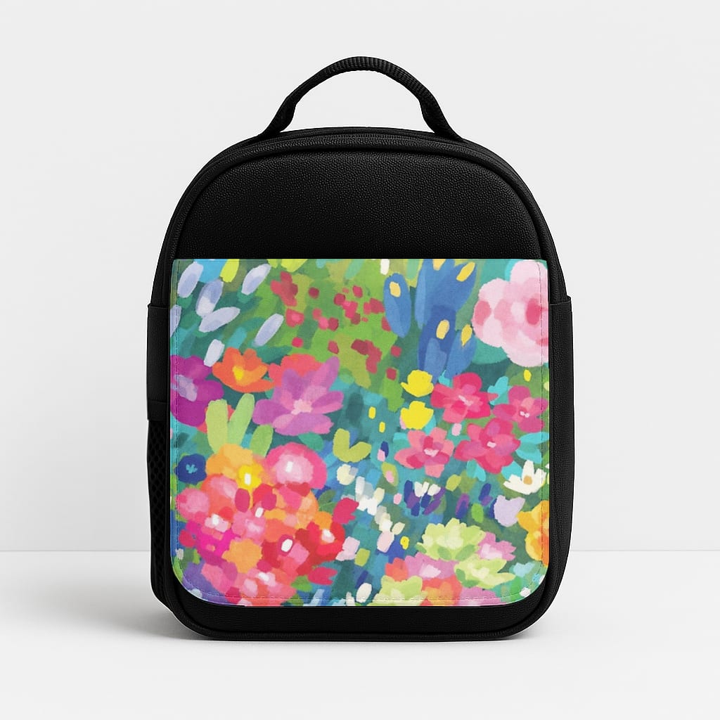 Colourful Floral Pattern Insulated Lunchbox