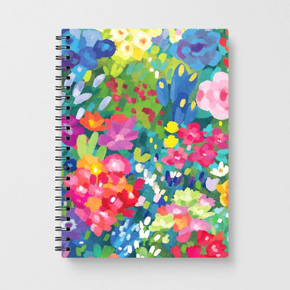 Colourful Floral Pattern Notebook - Fun Cases
