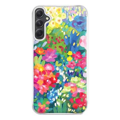 Colourful Floral Pattern Phone Case for Galaxy A54