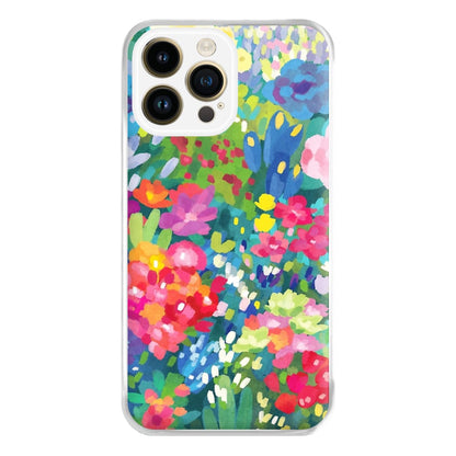 Colourful Floral Pattern Phone Case for iPhone 14 Pro Max