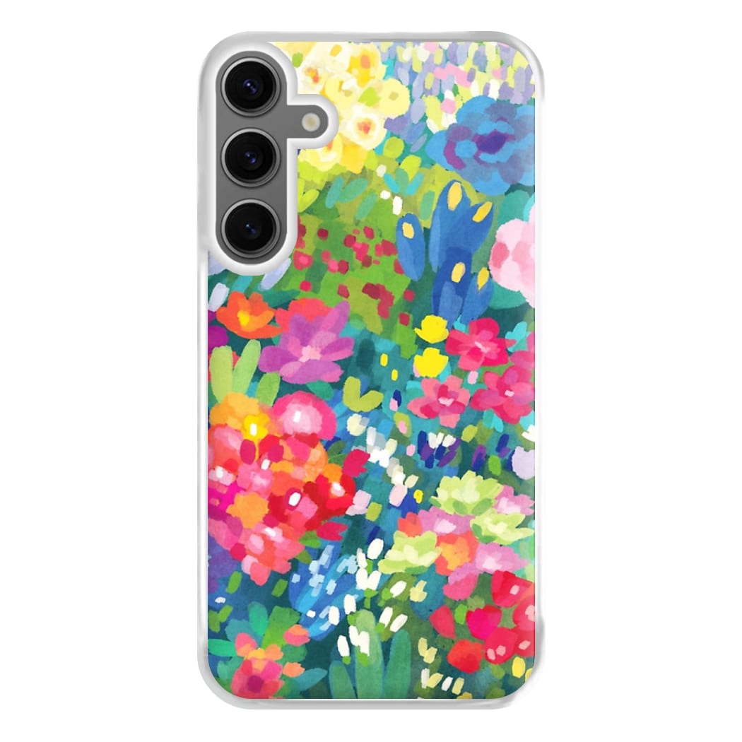 Colourful Floral Pattern Phone Case for Galaxy S24FE