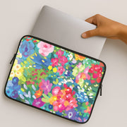 Colourful Floral Pattern Laptop Sleeve 2
