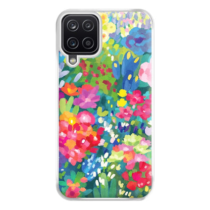 Colourful Floral Pattern Phone Case for Galaxy A12