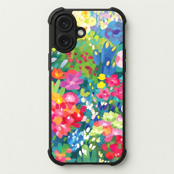 Colourful Floral Pattern Phone Case — Bumper case