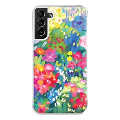 Colourful Floral Pattern Phone Case for Galaxy S21 Plus