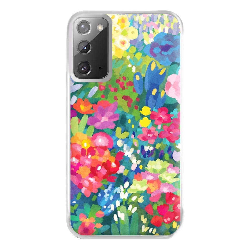 Colourful Floral Pattern Phone Case for Galaxy Note 20 Ultra