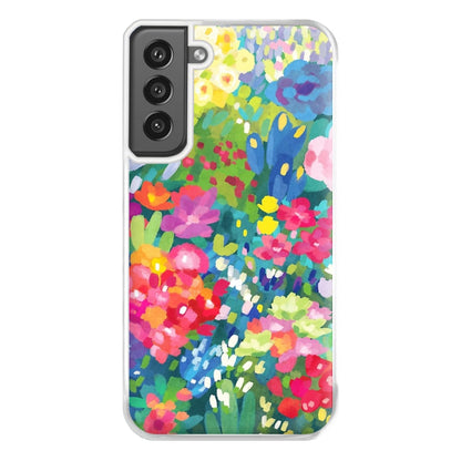 Colourful Floral Pattern Phone Case for Galaxy S21FE