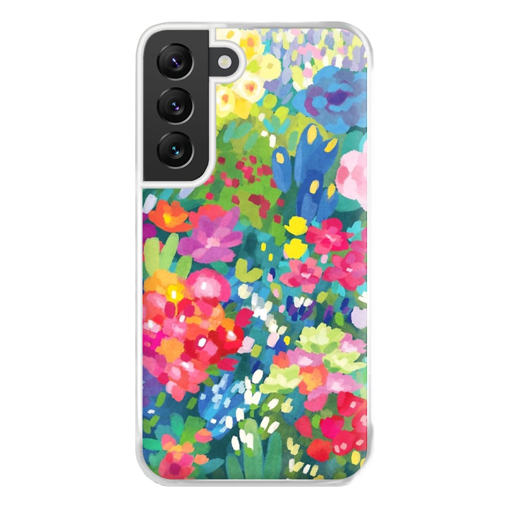 Colourful Floral Pattern Phone Case for Galaxy S22 Plus