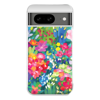 Colourful Floral Pattern Phone Case for Google Pixel 8