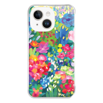 Colourful Floral Pattern Phone Case for iPhone 14 Plus