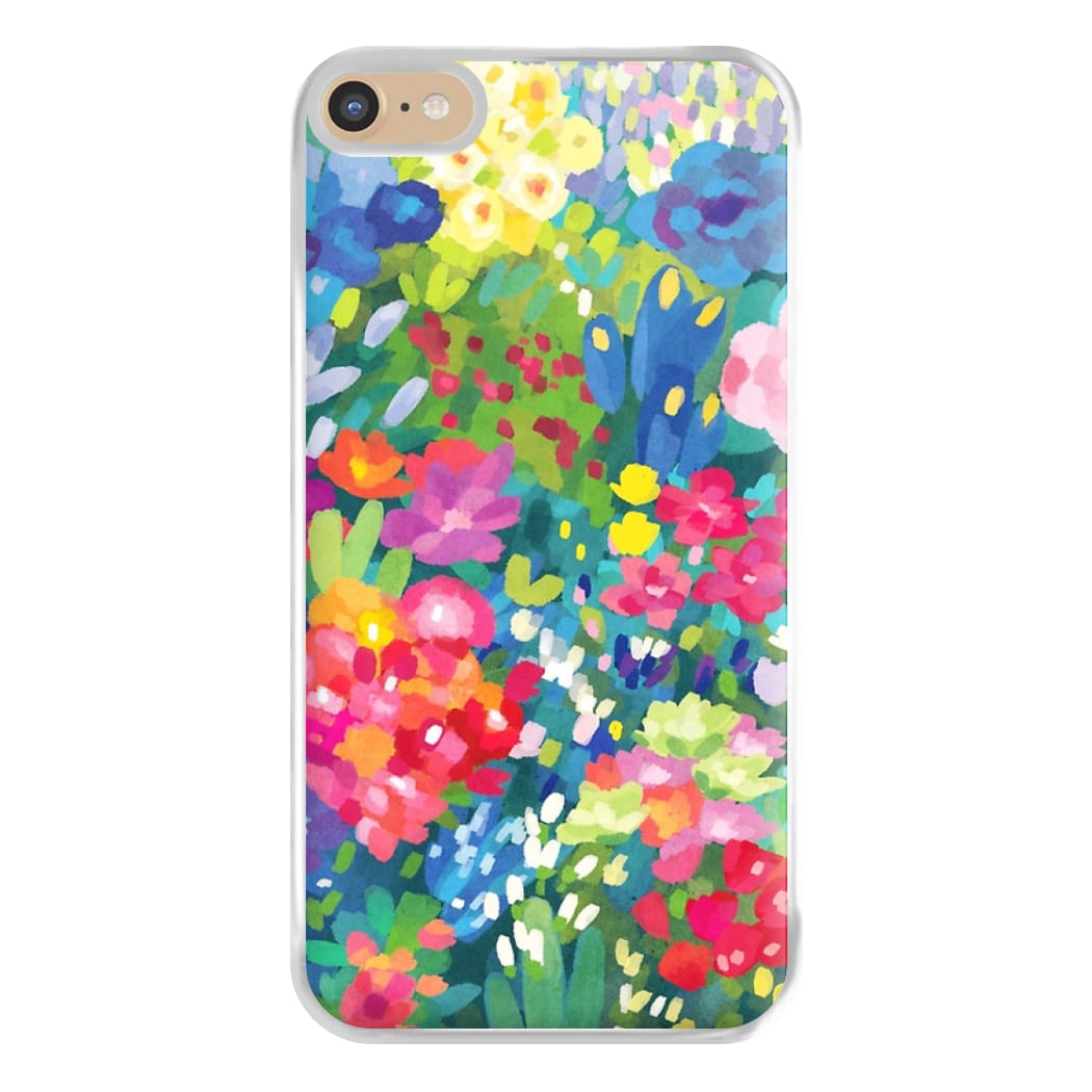 Colourful Floral Pattern Phone Case for iPhone 6 Plus / 7 Plus / 8 Plus