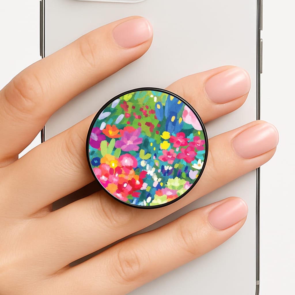 Colourful Floral Pattern Phone Grip