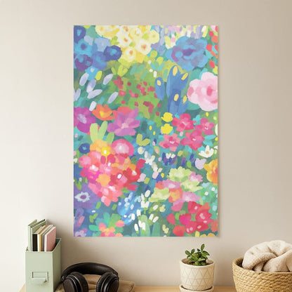 Colourful Floral Pattern Poster