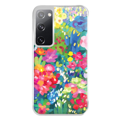 Colourful Floral Pattern Phone Case for Galaxy S20