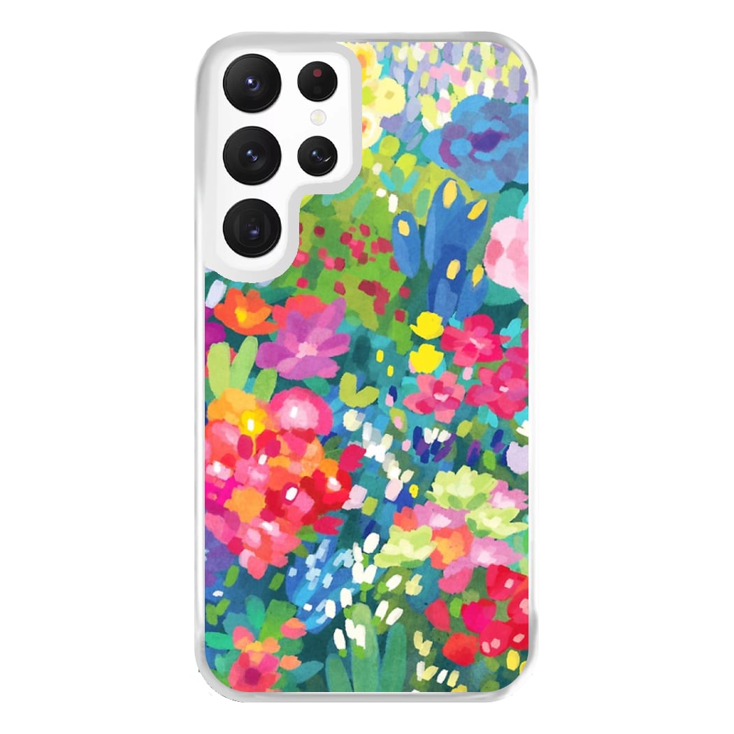 Colourful Floral Pattern Phone Case for Galaxy S22 Ultra