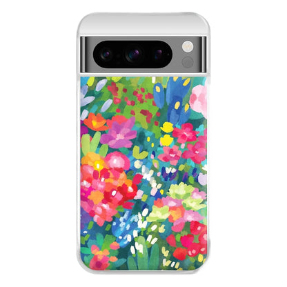 Colourful Floral Pattern Phone Case for Google Pixel 8 Pro