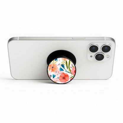 Peach Watercolour Floral Pattern Phone Stand