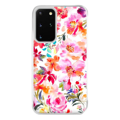 Spring Floral Pattern Phone Case for Galaxy S20 Plus