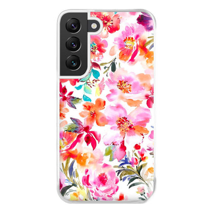 Spring Floral Pattern Phone Case for Galaxy S22 Plus