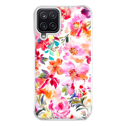 Spring Floral Pattern Phone Case for Galaxy A12