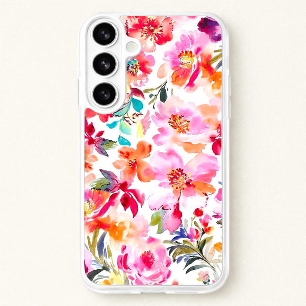 Spring Floral Pattern Phone Case for Galaxy S26 Plus