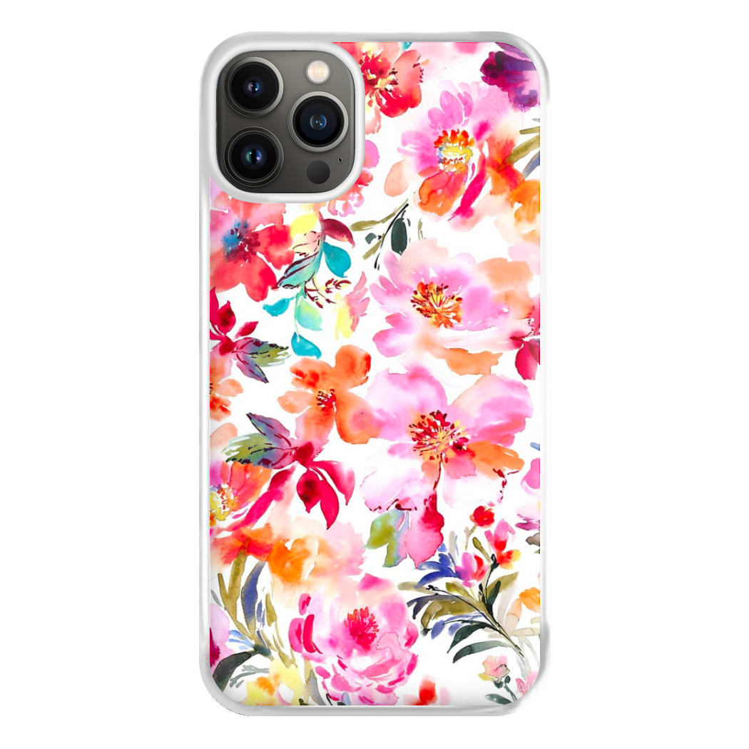 Spring Floral Pattern Phone Case for iPhone 13